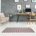 White 24 x 0.4 in Area Rug - East Urban Home Shifted Arrows Black/Gray/Red Area Rug Chenille | 24 W x 0.4 D in | Wayfair