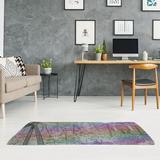 White 24 x 0.4 in Area Rug - East Urban Home Misty Evening at Shinobazu Pond Purple/Green/Red Area Rug Chenille | 24 W x 0.4 D in | Wayfair