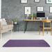 White 36 x 0.4 in Area Rug - East Urban Home Reverse Geometric Ombre Purple Area Rug Chenille | 36 W x 0.4 D in | Wayfair