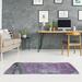 White 24 x 0.4 in Area Rug - East Urban Home Misty Evening at Shinobazu Pond Purple Area Rug Chenille | 24 W x 0.4 D in | Wayfair