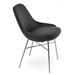 sohoConcept Gazel Metal Dinning Chair Upholstered/Metal/Fabric in Gray/Black | 33 H x 21 W x 22 D in | Wayfair GAZ-CRS-SS-001