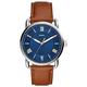 Fossil - Copeland 42mm Analogue Quartz Watch with Brown Leather Strap Men FS5661
