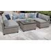 Monterey 7 Piece Outdoor Wicker Patio Furniture Set 07a in Grey - TK Classics Monterey-07A-Grey