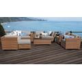 Laguna 12 Piece Outdoor Wicker Patio Furniture Set 12b in Beige - TK Classics Laguna-12B-Beige
