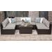 Belle 7 Piece Outdoor Wicker Patio Furniture Set 07a in Beige - TK Classics Belle-07A-Beige