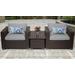 Belle 3 Piece Outdoor Wicker Patio Furniture Set 03a in Grey - TK Classics Belle-03A-Grey