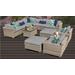 Monterey 13 Piece Outdoor Wicker Patio Furniture Set 13a in Grey - TK Classics Monterey-13A-Grey