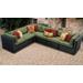 Venice 6 Piece Outdoor Wicker Patio Furniture Set 06b in Cilantro - TK Classics Venice-06B-Cilantro