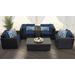 Venice 6 Piece Outdoor Wicker Patio Furniture Set 06a in Navy - TK Classics Venice-06A-Navy