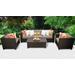 Barbados 6 Piece Outdoor Wicker Patio Furniture Set 06g in Wheat - TK Classics Barbados-06G