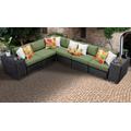 Venice 8 Piece Outdoor Wicker Patio Furniture Set 08a in Cilantro - TK Classics Venice-08A-Cilantro