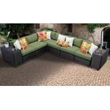 Venice 8 Piece Outdoor Wicker Patio Furniture Set 08a in Cilantro - TK Classics Venice-08A-Cilantro