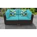 Belle 2 Piece Outdoor Wicker Patio Furniture Set 02a in Aruba - TK Classics Belle-02A-Aruba