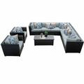 Barbados 10 Piece Outdoor Wicker Patio Furniture Set 10a in Spa - TK Classics Barbados-10A-Spa