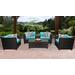 Barbados 6 Piece Outdoor Wicker Patio Furniture Set 06d in Aruba - TK Classics Barbados-06D-Aruba