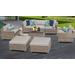 Monterey 8 Piece Outdoor Wicker Patio Furniture Set 08a in Beige - TK Classics Monterey-08A