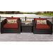 Venice 3 Piece Outdoor Wicker Patio Furniture Set 03a in Terracotta - TK Classics Venice-03A-Terracotta