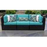 Venice 3 Piece Outdoor Wicker Patio Furniture Set 03c in Aruba - TK Classics Venice-03C-Aruba