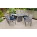 Monterey Rectangular Outdoor Patio Dining Table w/ 6 Armless Chairs And 2 Chairs W/ Arms in Navy - TK Classics Monterey-Dtrec-Kit-6Adc2Dcc-Navy