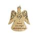 The Holiday Aisle® Angel Friend Hanging Figurine Ornament Wood in Brown | 4 H x 4 W x 1 D in | Wayfair 77A38DBBFDF0426D9145D260630D8672