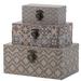 Bungalow Rose Decorative Boxes Metal/Wire in Gray | 5.5 H x 12.2 W x 7.5 D in | Wayfair 0892BD0DB722458B92D5280C3395DAE8