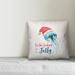 The Holiday Aisle® Elizabeth Tis the Season to Be Jelly Throw Pillow Polyester/Polyfill blend | 16 H x 16 W x 1.5 D in | Wayfair