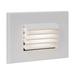 WAC 5" Wide White Louvered Horizontal LED Step Light