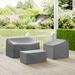 Arlmont & Co. 3 Piece Conversation Set Cover, Wicker in Gray | 30" H x 33" W x 36.5" D | Outdoor Cover | Wayfair 48419DBFD978459CAB694D09EA4D94F4