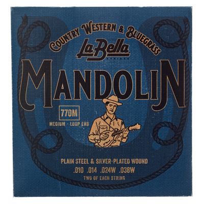 La Bella 770M Mandolin Silv.Pl. Medium