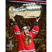 Jonathan Toews Chicago Blackhawks Unsigned 2015 Stanley Cup Champions Raising Photograph