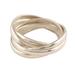 Intertwined Glory,'Multi-Band Sterling Silver Ring Crafted in India'