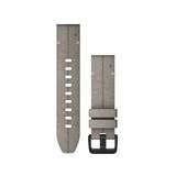 Garmin Quick Fit 20 Watch Band Shale Gray Suede Leather 20 mm 010-12876-00