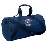 Youth Navy Oklahoma City Thunder Personalized Duffle Bag