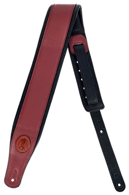 Levys Pad. Garm. Leather Strap 3"BRG