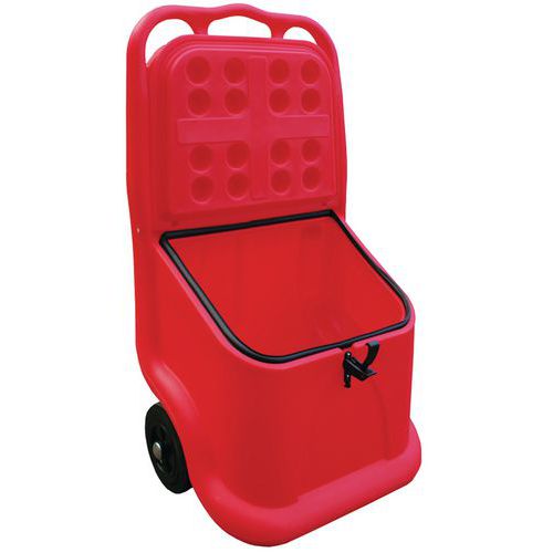 Bac À Sel/sable Mobile + Joint/grenouillère 75l Rouge - Jonesco
