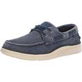 Skechers Herren Status 2.0 Lorano Mokassin, Navy Canvas, 47.5 EU