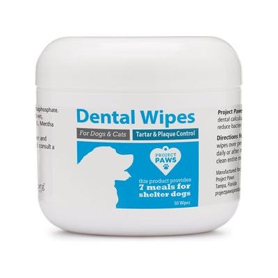 Project Paws Dog & Cat Dental Wipes, 50 count