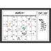 Alcott Hill® Bovina Wall Mounted Dry Erase Board Wood in Black/Brown | 26.12 H x 38.12 W x 0.75 D in | Wayfair ALCT8203 32606394