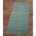 Blue 29 x 0.5 in Indoor Area Rug - Ebern Designs Pulse Handmade Tufted Cotton Aqua Area Rug Cotton | 29 W x 0.5 D in | Wayfair