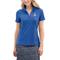 Women's Royal Georgia State Panthers Vansport Micro-Waffle Mesh Polo