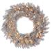 Vickerman 630068 - 36" Platinum Fir Wreath DuraLit 150WW (A193137LED) Silver Colored Christmas Wreath