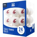 Washington State Cougars 24-Count Logo Table Tennis Balls