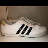 Adidas Shoes | Adidas Originals Black And White Stripe Shoes | Color: Gold/White | Size: 9