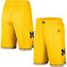 Men's Jordan Brand Maize Michigan Wolverines Replica Team Basketball Shorts