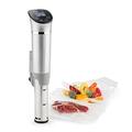 Klarstein Quickstick Flex Silver Edition - Precision Cooker, Slow-Speed, 1300 W, Sous Vide, Timer,IPX7 Waterproof, 0-95 ° C, LCD, 3D Circulating