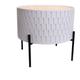 Heart Of The Home - Table d'appoint avec coffre scandi Kelia - - Blanc