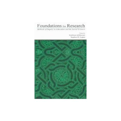 Foundations for Research by Stephen D. Lapan (Paperback - Lawrence Erlbaum Assoc Inc)