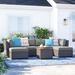 Lark Manor™ Anastase 7 Piece Sectional Seating Group w/ Cushions Synthetic Wicker/All - Weather Wicker/Wicker/Rattan | Outdoor Furniture | Wayfair