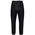 Men's Real Leather Trousers Black Nappa Sweat Track Pant Zip Jogging Bottom Sport 30