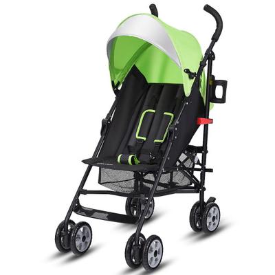 Costway Folding Lightweight Baby Toddler Umbrella Travel Stroller-Green